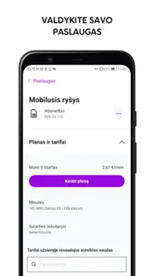 Mano Telia android App screenshot 3